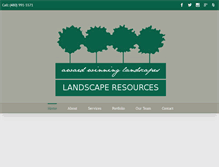 Tablet Screenshot of landscape-resources.com